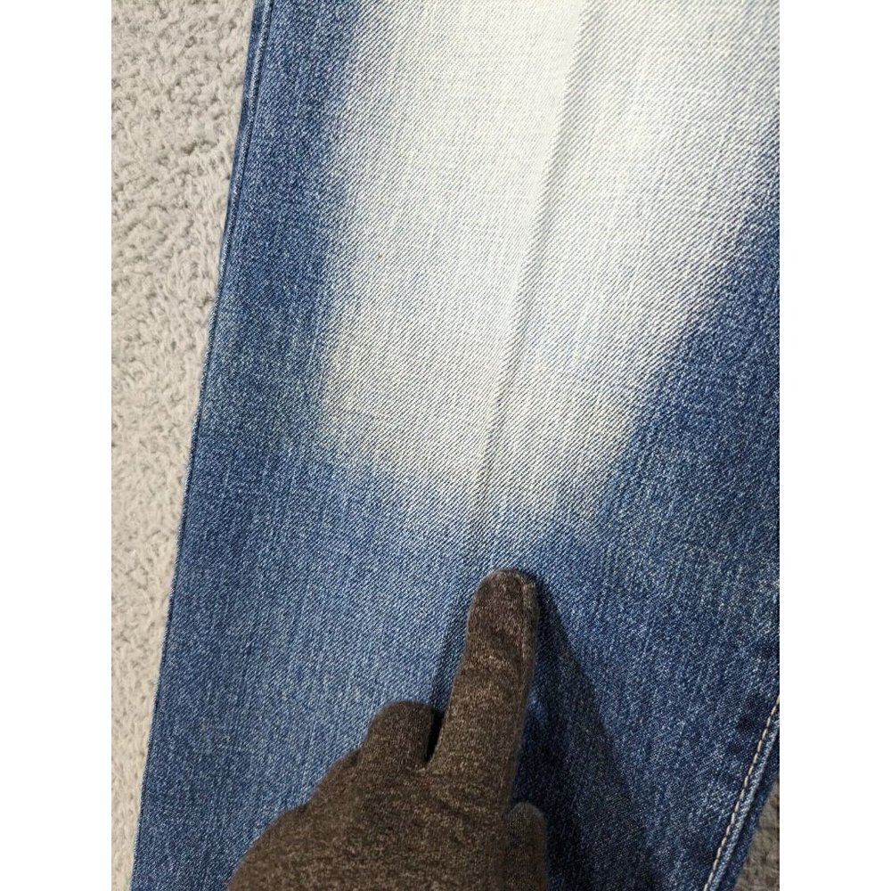 Avirex Jeans Mens 29x30 (Actual 27.5x29) Blue White Fade Wash Bleach - Picture 10 of 16